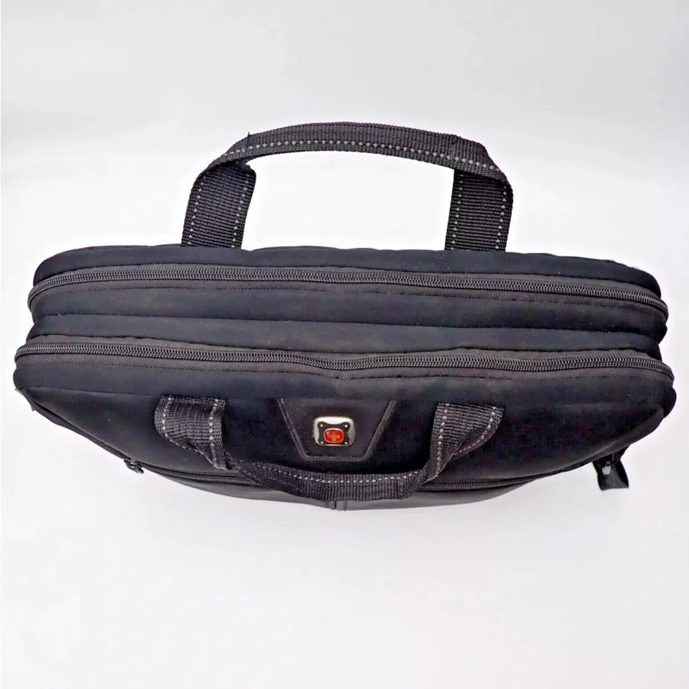 Swiss Gear Wenger Laptop Tablet Case Padded Black Shoulder Strap Crossbody
